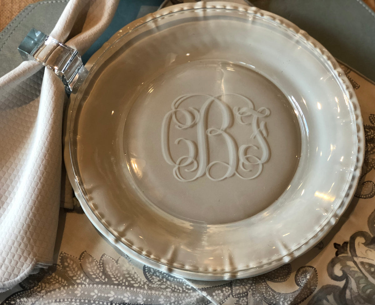 Monogram dinnerware hotsell