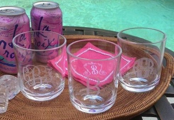 Monogrammed Acrylic Tumbler