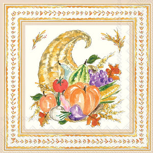 Fall Cornucopia Cocktail Napkins