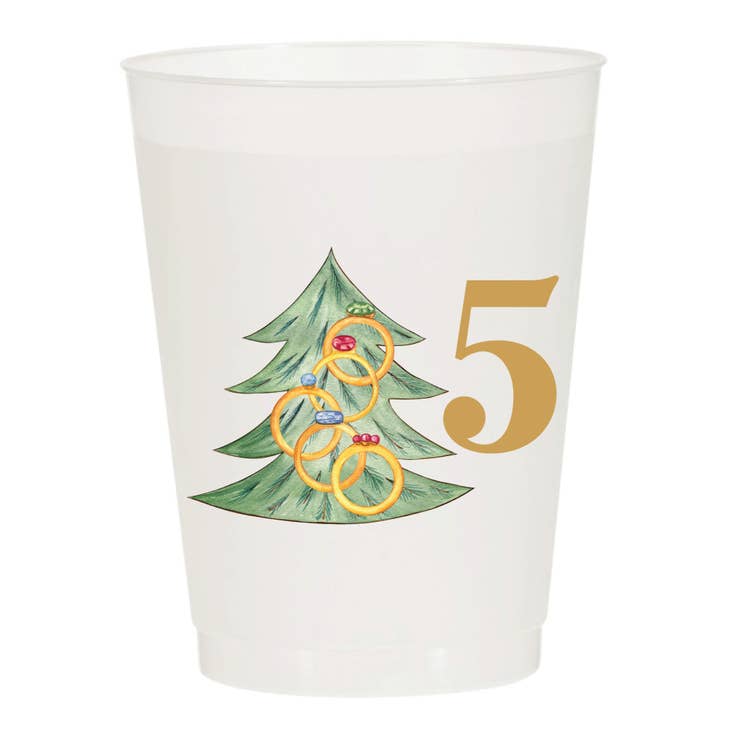 Christmas Drinkware: Frosted Cups, Coffee Cups & Straws - The