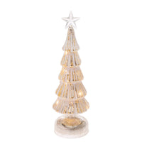 Champagne & White Striped LED Christmas Tree
