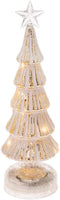 Champagne & White Striped LED Christmas Tree
