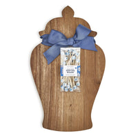 Ginger Jar Shaped Serving Board with Cocktail Picks
