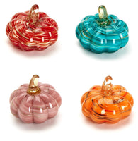 Marbled Glass Pumpkins
