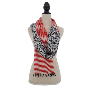 Striped Leopard Summer Scarf