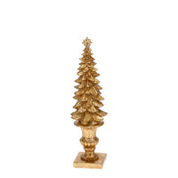 Gold Christmas Tree Topiary
