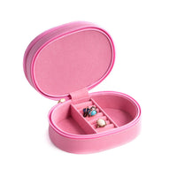 Pink Lizard Leather Jewelry Box