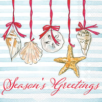 Seasons Greetings Beach Cocktail Napkins