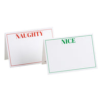 Naughty or Nice Reversible Placecard
