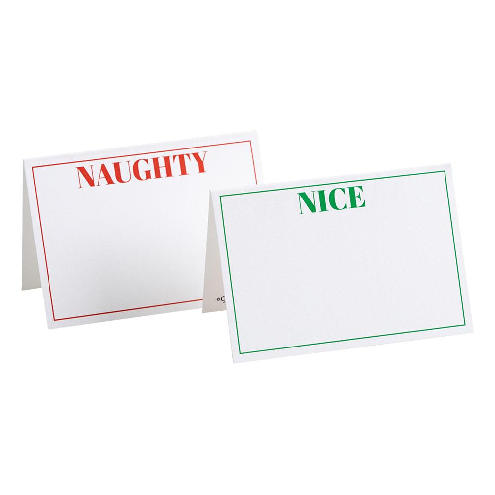 Naughty or Nice Reversible Placecard