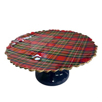 Royal Tartan Enameled Pedestal