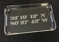 Monogrammed Rectangle Butler Tray
