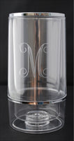 Monogrammed Acrylic Wine Cooler
