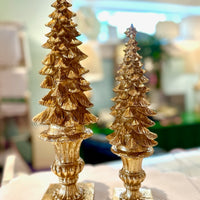 Gold Christmas Tree Topiary