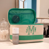 Monogrammed Canvas Train Case
