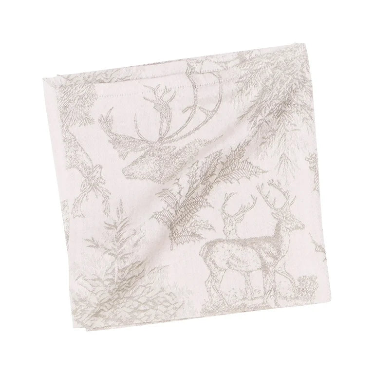 Jacquard Stag Napkins/Set of 4