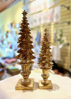 Gold Christmas Tree Topiary
