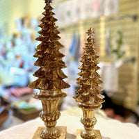 Gold Christmas Tree Topiary