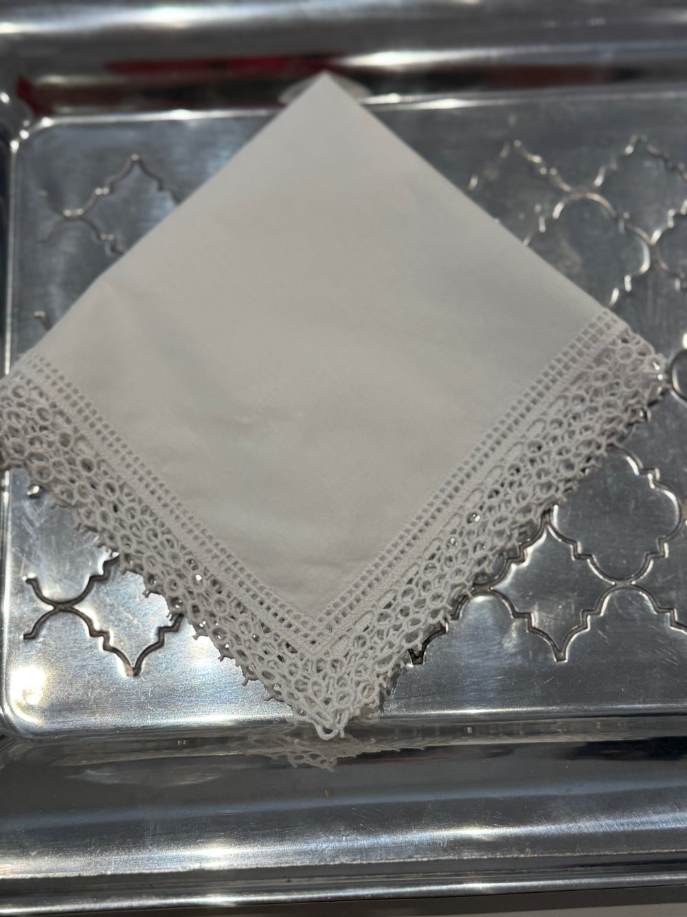 Hemstitch with Double Tatting Handkerchief