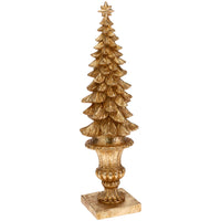 Gold Christmas Tree Topiary
