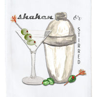 Shaken or Stirred Flour Sack Towel