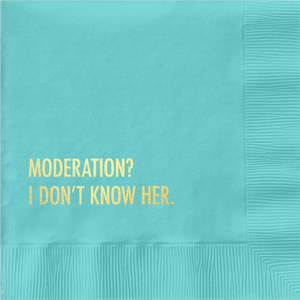 Don't Moderation Cocktail Napkin