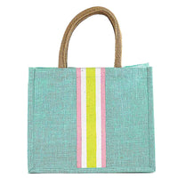 Stripe Jute Tote
