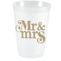 Mr & Mrs Shatterproof Cups