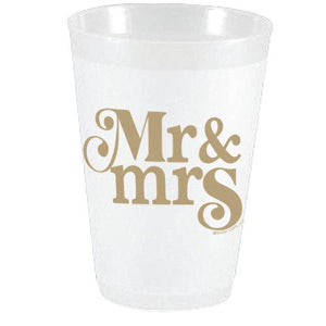 Mr & Mrs Shatterproof Cups