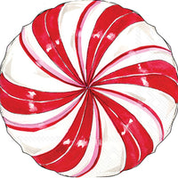 Peppermint Swirl Christmas Luncheon Napkins