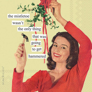 Anne Taintor Mistletoe Christmas Cocktail Napkins