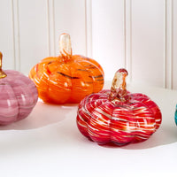 Marbled Glass Pumpkins
