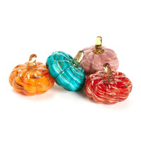 Marbled Glass Pumpkins
