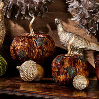 Pheasant Feather Pumpkins
