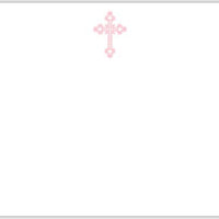 Cross Ornate Flat Notecard