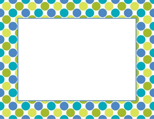 Big Dots Cool Flat Notecard