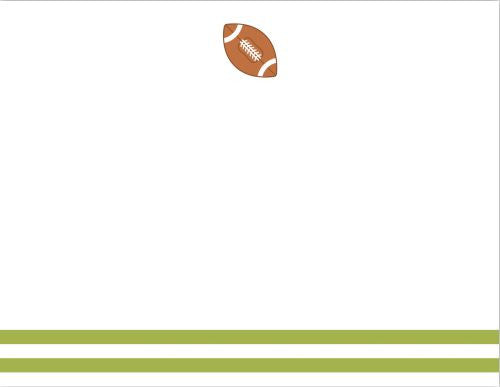 Football Flat Notecard