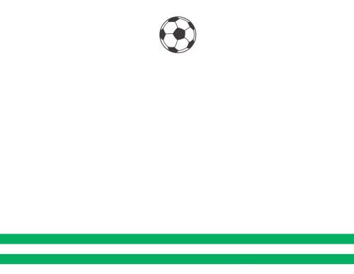 Soccer Flat Notecard