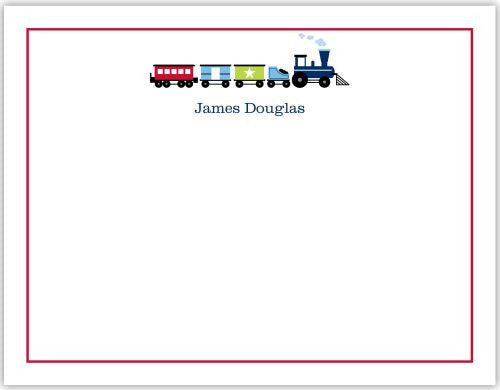 Choo Choo Train Flat Notecard