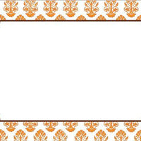 Beti Orange Flat Notecard