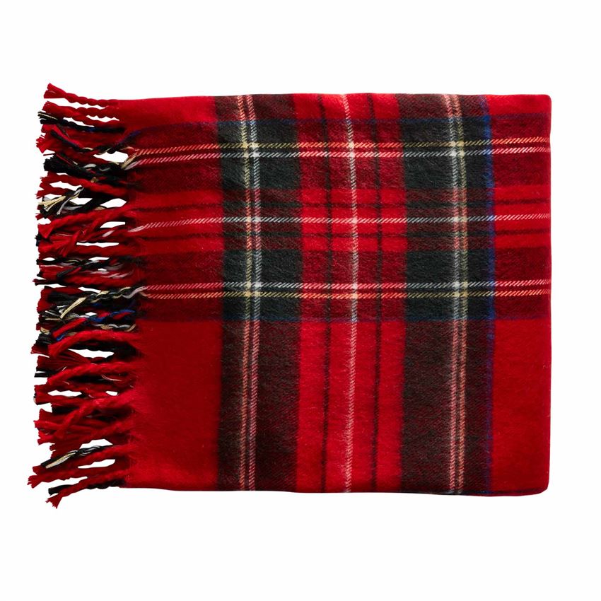 Tartan Fringe Throw