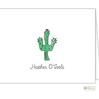 Blooming Cactus Classic Folded Notes