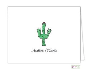 Blooming Cactus Classic Folded Notes