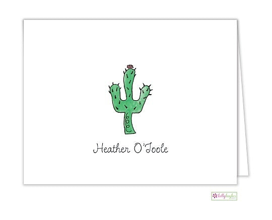 Blooming Cactus Classic Folded Notes