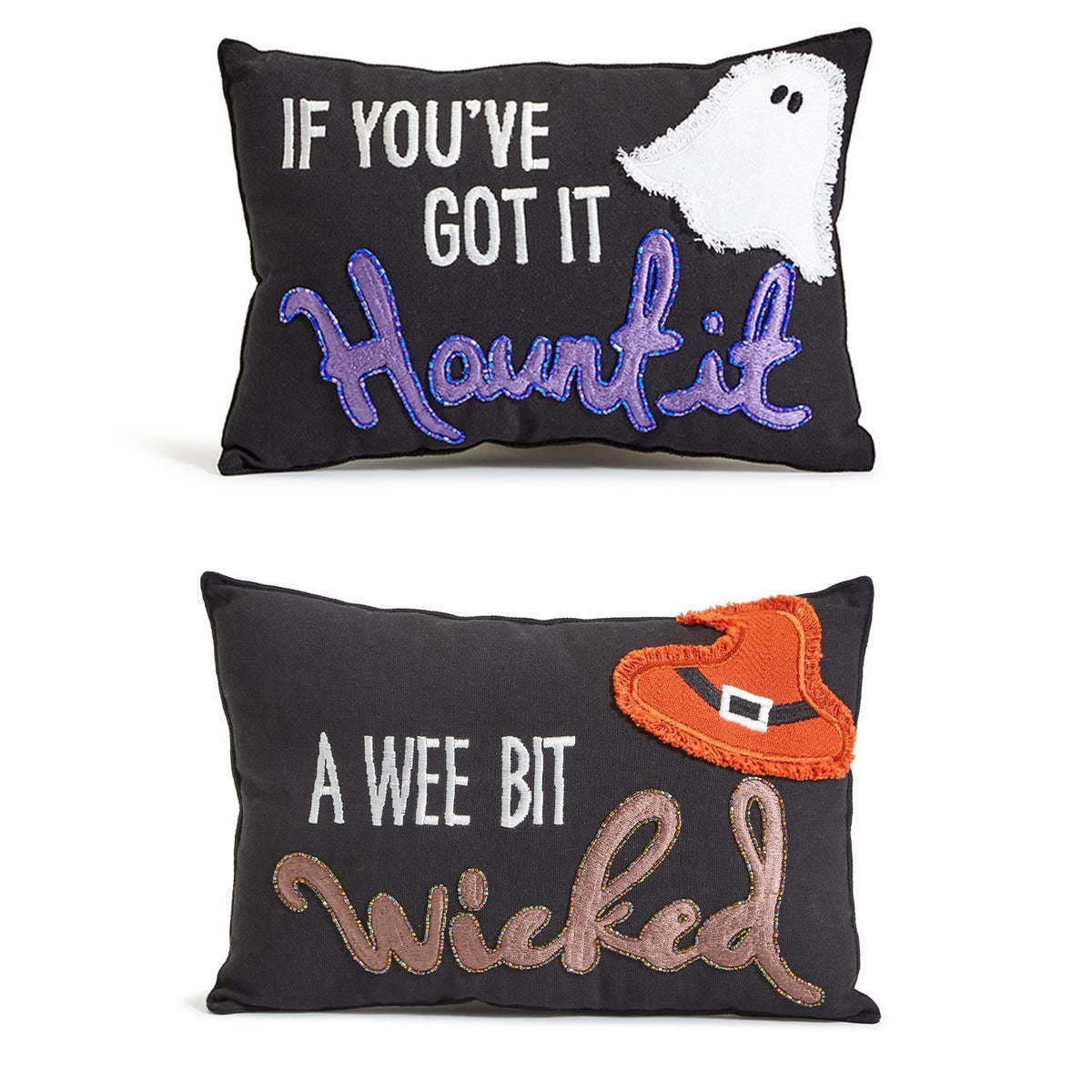 Wicked & Haunt It Pillows | The Monogram Merchant