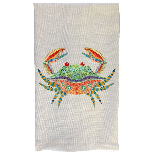 Boho Crab Kitchen Towel