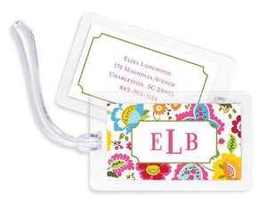 Bright Floral Bag Tags Set