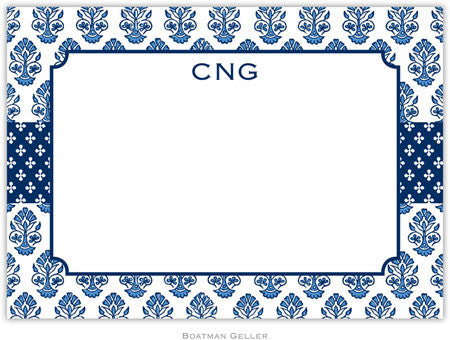 Beti Navy Flat Notecard