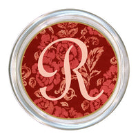 Monogrammed Red Hawaiian Coaster
