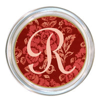 Monogrammed Red Hawaiian Coaster